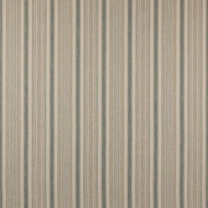 Porth Stripe Meterware von Colefax and Fowler, Aqua